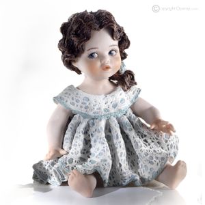 LEONORA - Capodimonte, einzigartige Kunststatuette aus Porzellan.