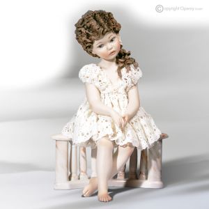 LUNA Capodimonte Puppe, romantisches Bild aus reinem Porzellan.
