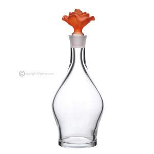 MILANO Dekanter, moderne handbemalte Dekoflasche aus hochwertigem Glas.