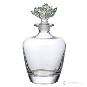 MILANO Dekanter, moderne handbemalte Dekoflasche aus hochwertigem Glas.