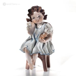 NICOLETTA - Capodimonte, romantische Figur aus feinem Porzellan, ein Meisterwerk.