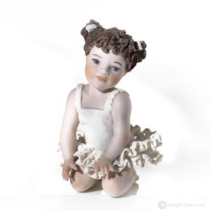 NUAGE – Capodimonte, Ballerina aus reinem Porzellan, ein Hauch von Eleganz.