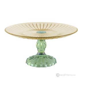 PRESTIGE-Teller, hochwertiger handbemalter Glasaufsatz, modernes Design.