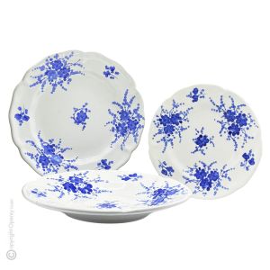 PIATTI ROSESPINE Kollektion Tellerset Set Teller Geschirrset  handgemachte Castelli Keramik Made in Italy