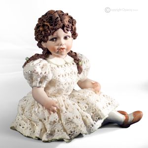 ROSSELLA Capodimonte raffinierte Porzellanpuppe, zeitlose Schönheit.