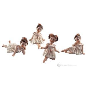 SELLY FANNY SHIRLEY PEGGY Capodimonte 4 Porzellanpuppen.