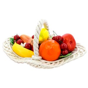 CENTROTAVOLA FRUTTI Keramik Obstkorb Schale Tafelaufsatz Barockstil Handarbeit Made Italy
