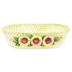 PORTAVASO MARGHERITE 3 Übertopf Blumentopf Keramik 24k Blattgold Deko Handarbeit Made Italy