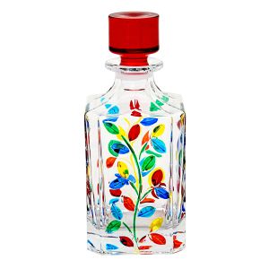 BOTTIGLIA LAURUS Flasche handbemalt superior Klangglas Venedig authentisch Made in Italy 