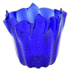 FAZZOLETTO BOLLE Murano Glas Schale Vase Murrine Made in Italy