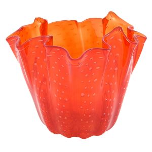 FAZZOLETTO BOLLE Murano Glas Schale Vase Murrine Made in Italy