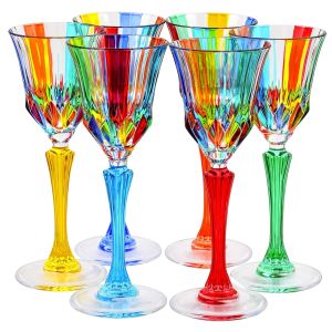 CALICE LIQUORE ADAGIO PLUS Gläser Likör superior Klangglas Hand bemalt Farben Tradition Venedig