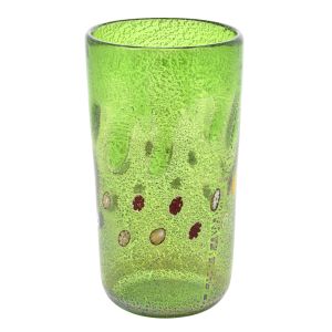 GOCCIA 42G Luxus Vase Murano Glas Deko mundgeblasen 925 Blattsilber handgemacht Venedig Stil