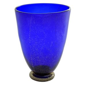 COPPA 13 Italienische Vase Murano Glas Deko mundgeblasen Blumenvase wertvoll 24k Blattgold