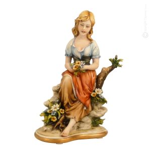 FRÜHLING Capodimonte Porzellan Figur Barock handbemalt stilvoll exklusiv Italienisches Design