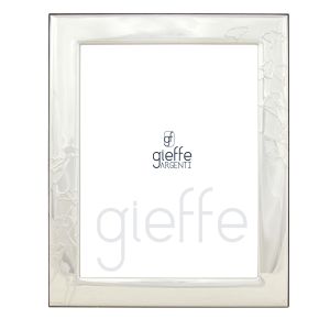 Silberner Bilderrahmen - Akzentdekor - Nelkenblütenrelief