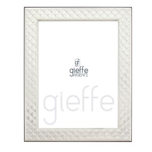 Bilderrahmen Silber - Decor Art - Gestepptes Rautenrelief