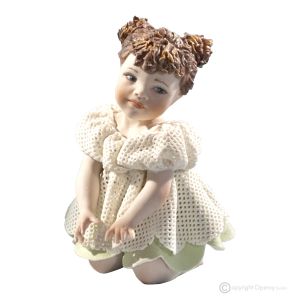 VIOLETTA Romantische Capodimonte-Porzellanpuppe, bezaubernde Schönheit.