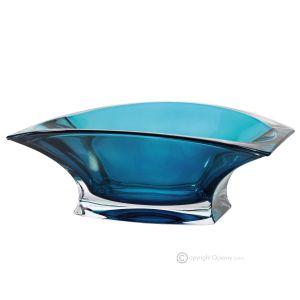 WAVE Authentischer, handbemalter, moderner dekorativer Tafelaufsatz aus hochwertigem Glas.