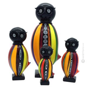 EULE mundgeblasenes Muranoglas Murrine authentisches Made in Italy