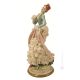 LADY WANDERIN Italienische Porzellan Figur Barock handgemacht Wohnkultur exklusiv elegant