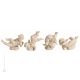 4 CHERUBINEN 1086 Italienische Porzellan Figur handbemalt elegant hochwertig exklusiv stilvoll 