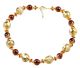 VENEZIA Collier Halskette Muranoglas Venedig Gold Blatt 24k Schmuck Murrine Wasserzeichen