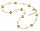 ONDA Collier Halskette Muranoglas 925 Silberblatt Venedig Handarbeit Made in Italy