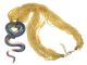 FENICE Collier Halskette Muranoglas Venedig Murano Chalzedon Handarbeit Made in Italy