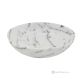 SCHALE aus Bianco Ibiza-Marmor, authentischer Naturstein mit einzigartiger Maserung, handgefertigt.