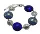 PARIGI Armband Muranoglas 24k Goldblatt Platin Venedig Armschmuck Handarbeit Made Italy