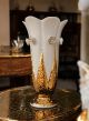 VISIBILLIO Italienische Keramik Vase handgemacht 24k Goldfarbe Swarovski-Kristalle