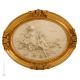 BUKOLISCHE SZENE Bild Basrelief Flachrelief Porzellan Capodimonte Handgemacht Made in Italy