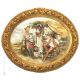 AM BRUNNEN Bild Basrelief Flachrelief Porzellan Capodimonte Handgemacht Made in Italy