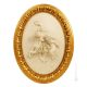 CHERUBIM MIT TRAUBEN Bild Basrelief Flachrelief Porzellan Capodimonte Made in Italy