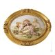 PASTORALSZENE MUTTER MIT BABY Bild Basrelief Flachrelief Porzellan Capodimonte Made in Italy