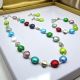 FRANCESCA Schmuckset Damen Muranoglas Schmuck mundgeblasene Glasperlen hochwertig Venedig Stil