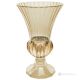 ADA Authentische moderne dekorative handbemalte Vase aus hochwertigem Glas.-Bernstein