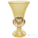 ADA handbemalte Vase, authentisch, modern, dekorativ aus hochwertigem Glas.-Gelb