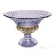 Authentisches, modernes, dekoratives, handbemaltes Tafelaufsatz aus hochwertigem Glas. Lila
