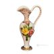 SOLENNE Italienische Keramik Vase handgemacht 24k Goldfarbe Blumen Barockstil handbemalt