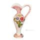 CARINO Italienische Keramik Vase handgemacht 24k Goldfarbe Blumen Barockstil handbemalt