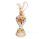 TEPORE Italienische Keramik Vase handgemacht 24k Goldfarbe Blumen Barockstil handbemalt
