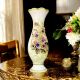 SUPREMO Italienische Keramik Vase handgemacht 24k Goldfarbe Blumen Barockstil handbemalt