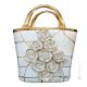 TASCHE Exklusives Ornament aus Keramik im Barockstil mit Details aus 24 Karat Gold Made in Italy