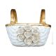KORB Exklusives Ornament aus Keramik im Barockstil mit Details aus 24 Karat Gold Made in Italy
