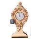 TISCHUHR Kaminuhr Keramik im Barockstil mit Details aus 24 Karat Gold Made in Italy