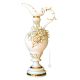 SPLENDIDA Italienische Keramik Vase handgemacht 24k Goldfarbe Swarovski-Kristalle Barockstil