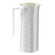 CARAFFA BATTITURA SMERIGLIATA Dekanter Weinkaraffe Wasserkaraffe Versilbert Edelmetalle Handarbeit Made in Italy *0,8l