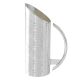 CARAFFA MANICO MEZZA LUNA Dekanter Weinkaraffe Wasserkaraffe Versilbert Edelmetalle Handarbeit Made in Italy *1,3l